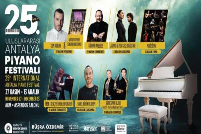 ANTALYA PİYANO FESTİVALİ 25. KEZ BAŞLIYOR