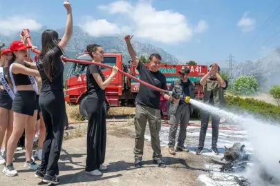 GÜZELLER ALEVLERE KARŞI SAHADA
